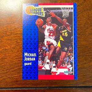 Michael Jordan Fleer 1991 League Leaders Mint Condition